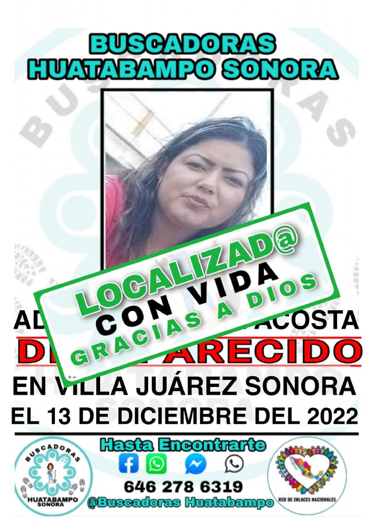 La ficha de Adela Maricela Acosta