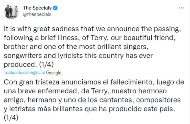 Publicación de The Specials