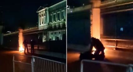 VIDEO: Así fue el incendio en la puerta del Palacio de Buckingham, residencia de Carlos III