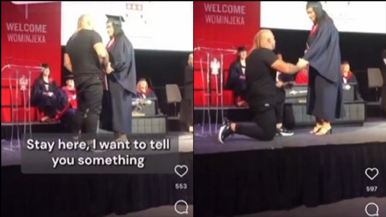 Sujeto le propone matrimonio a su novia