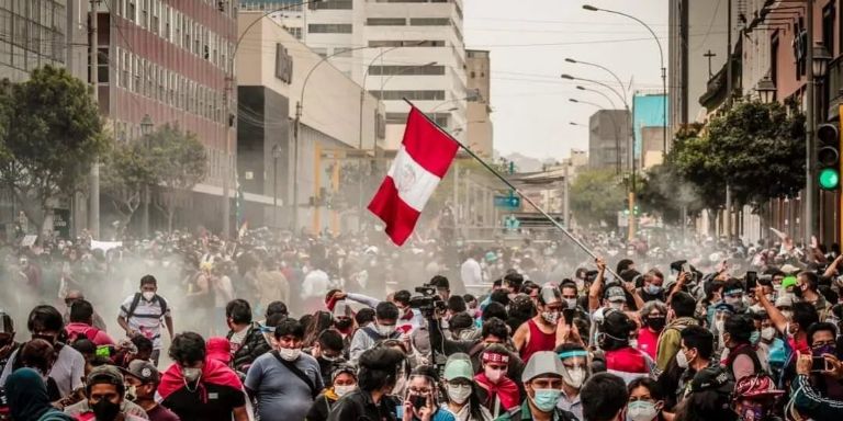 La crisis en Perú explotó el pasado 7 de diciembre. Foto: Twitter