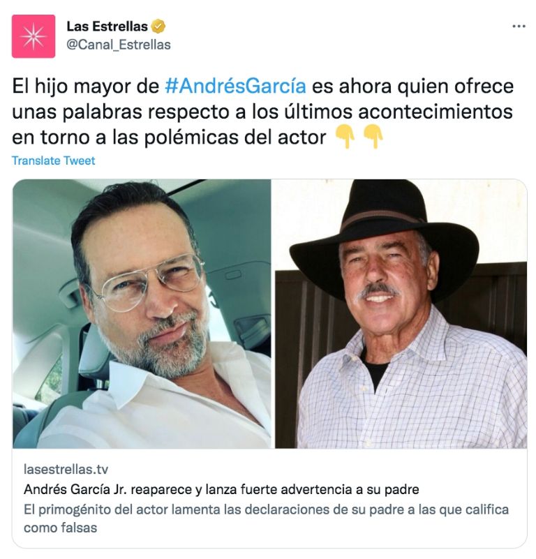 Twitter @Canal_Estrellas