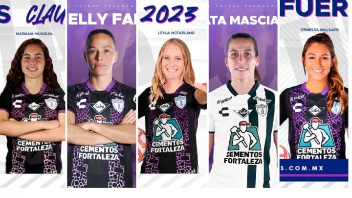 Pachuca mete miedo y presenta cinco refuerzos para el Clausura 2023 de la Liga MX Femenil