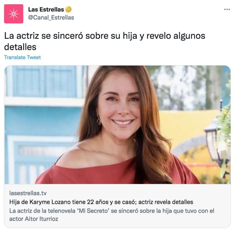Twitter @Canal_Estrellas