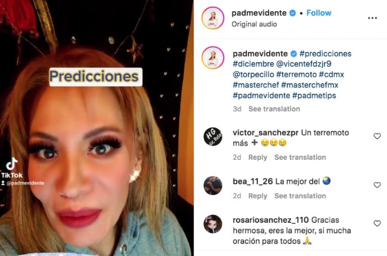 Instagram @padmevidente