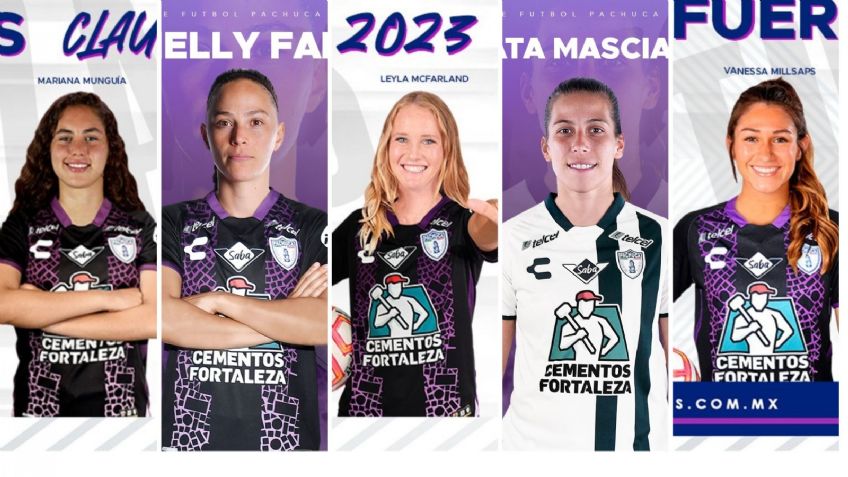 Pachuca mete miedo y presenta cinco refuerzos para el Clausura 2023 de la Liga MX Femenil