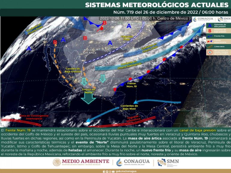 Heladas en Sonora y más puntos del norte de México. Foto: Conagua