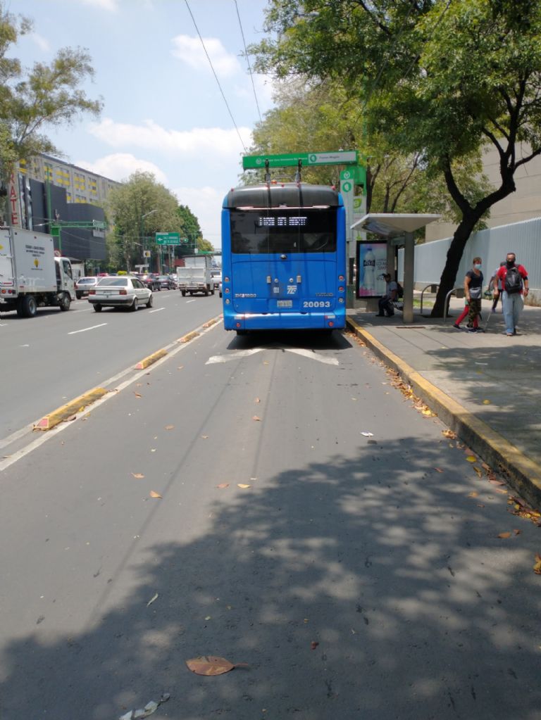 Trolebús en Reforma