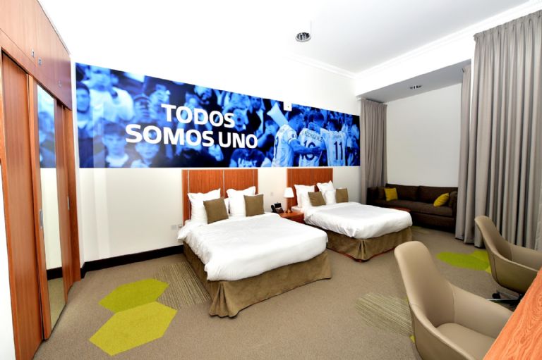 Habitación de Messi en Qatar 