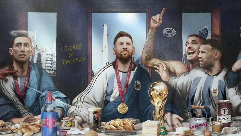 De no creer: Selección de Argentina queda inmortalizada en una nueva versión de 'La última cena'