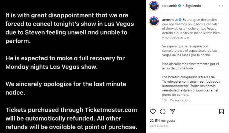 Publicación de Aerosmith