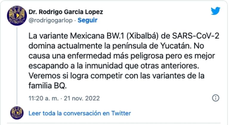 Variante Covid-19 México 