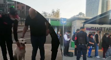 Oficiales rescatan a perrita extraviada en Chapultepec y se reúne con su dueño