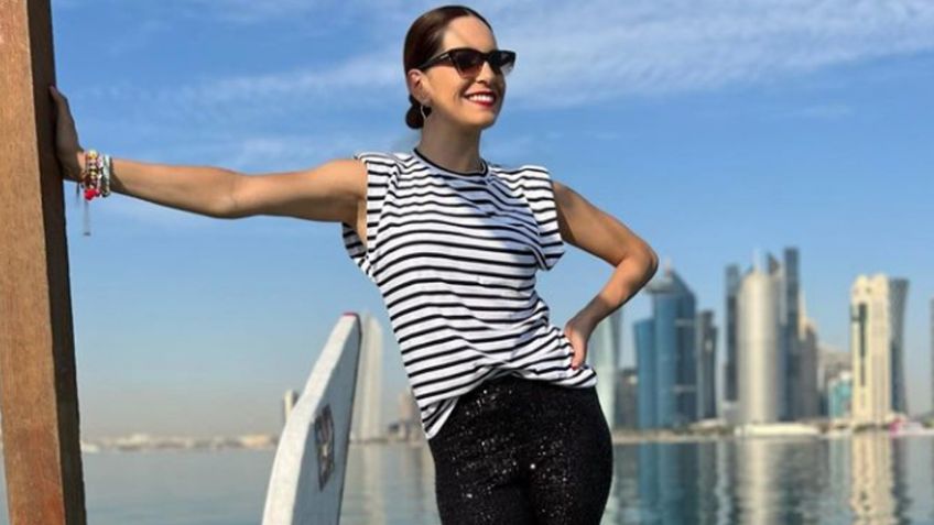 Tania Rincón presume su abdomen en Mundial de Qatar con arriesgado 'look' y estremece a Televisa