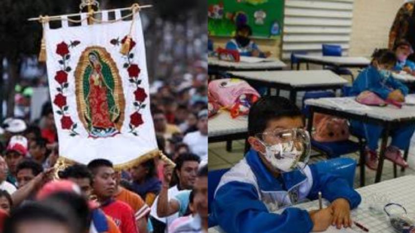 ¿Hay clases? Esto dice el calendario oficial de la SEP respecto al día de la Virgen de Guadalupe