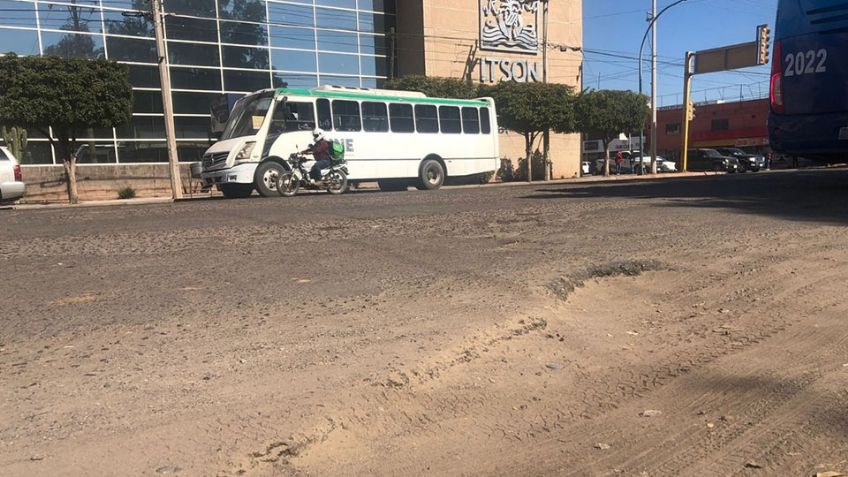 De nueva cuenta, retrasan trabajos de rehabilitación en la calle 200 de Ciudad Obregón