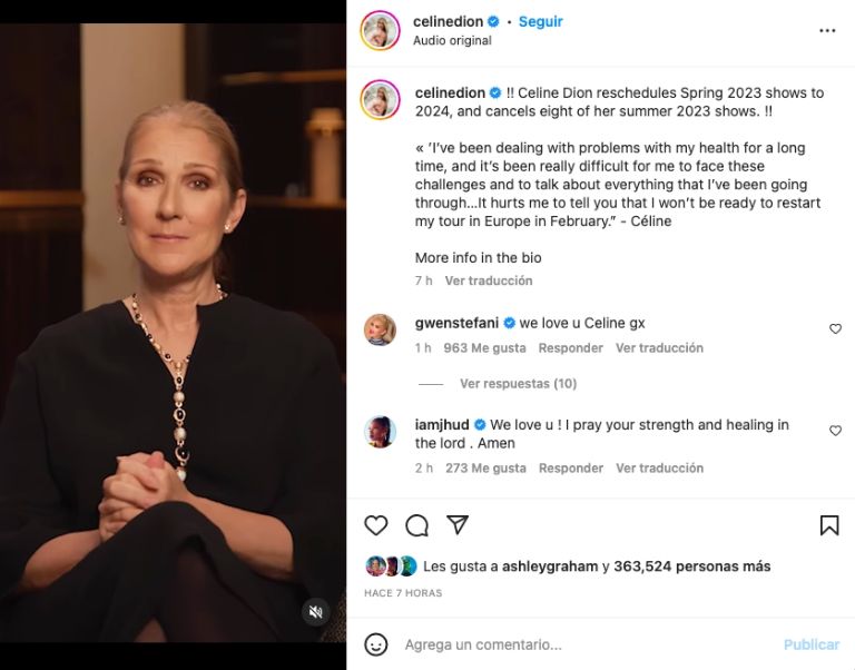 Céline Dion post 