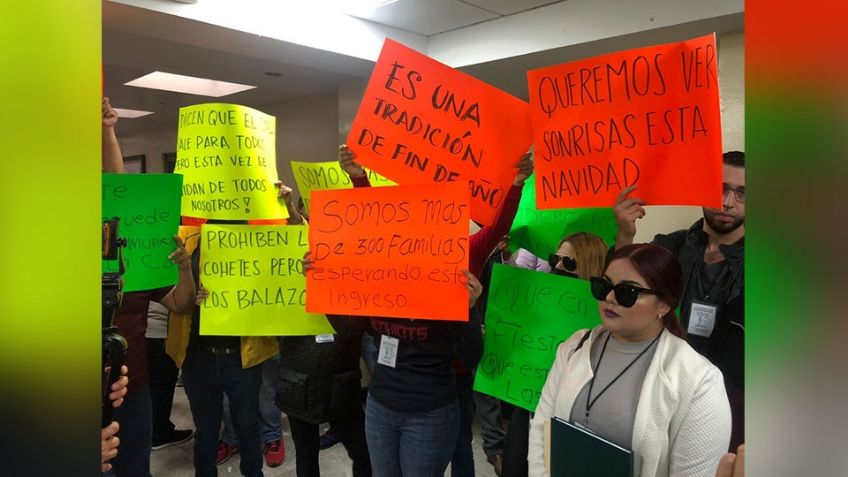 "Queremos trabajar": Exigen permisos para vender pirotecnia en Cajeme