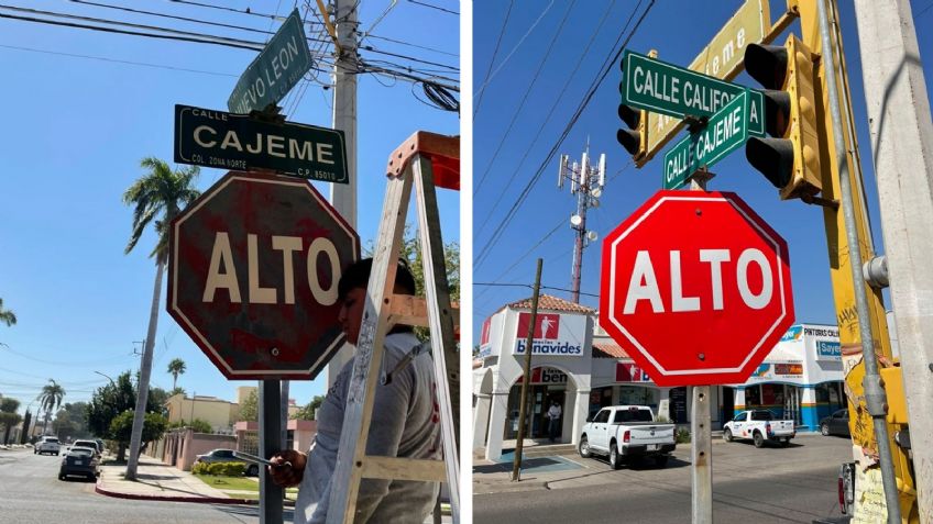 Ciudad Obregón: Asociación 'Jalo por Obregón' rehabilita nomenclaturas de las calles