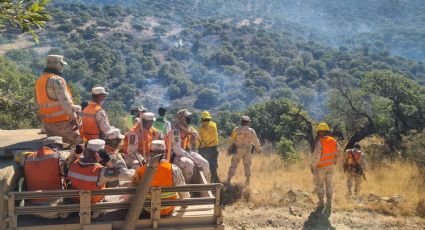 Protección Civil reporta avance del 70% de control del incendio forestal de Aconchi