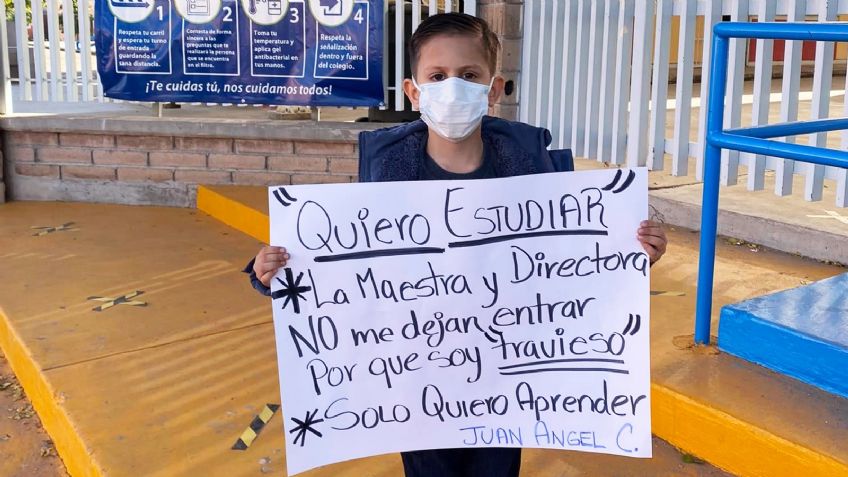 Polémica en Sonora: Madre denuncia que a su hijo le niegan acceso a escuela por "travieso"