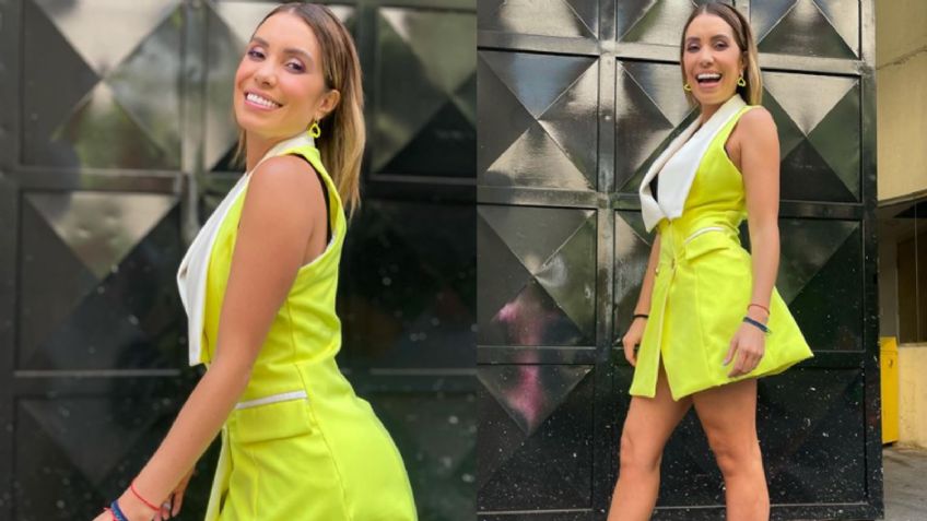 Andrea Escalona luce su cinturita con atractivo 'outfit' en 'Hoy' y paraliza a Televisa: "Ay Dios"