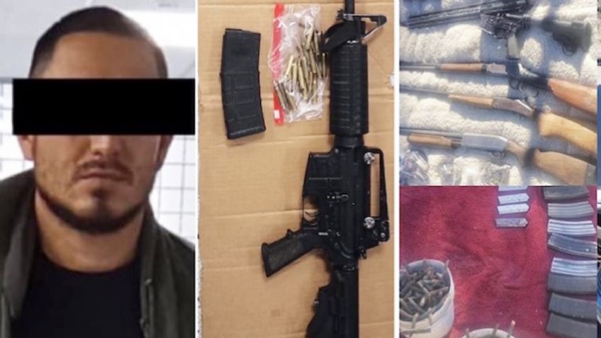 Golpe al narco en Sonora: Capturan a sujeto armado y aseguran autos y armas largas