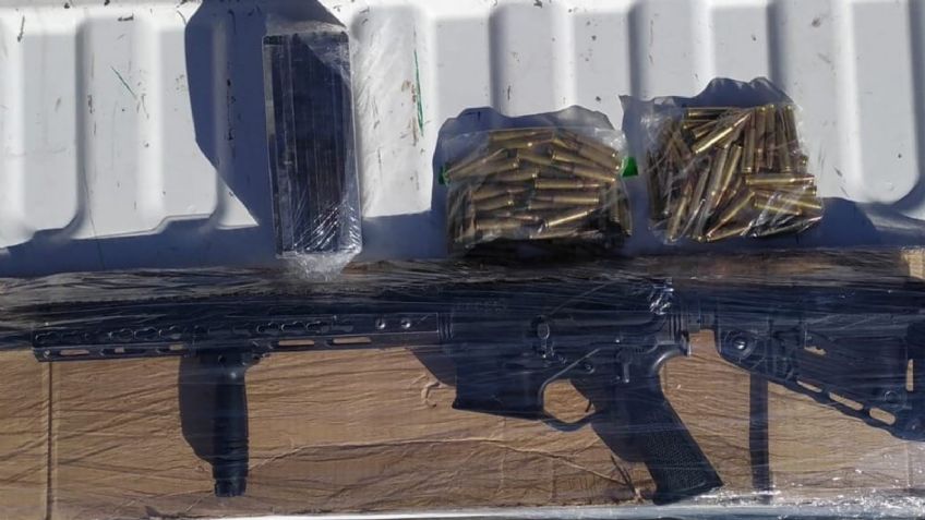 Sonora: Encuentran en estado de abandono arma de alto poder, cargadores y cartuchos