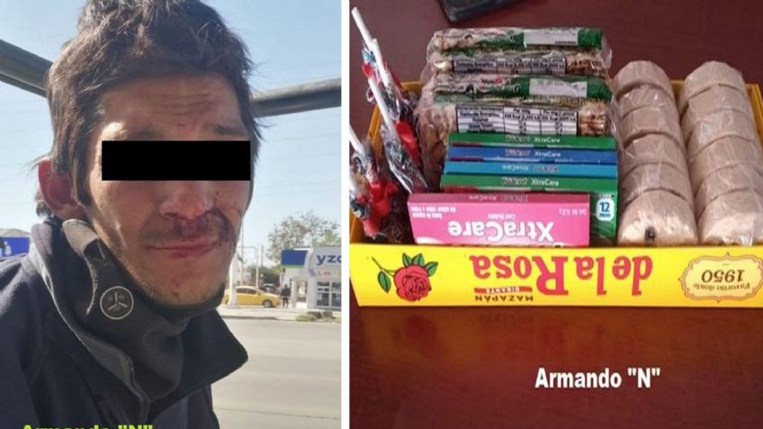 Armando 'N' es detenido por asaltar a adulta mayor y quitarle una caja de dulces en Hermosillo