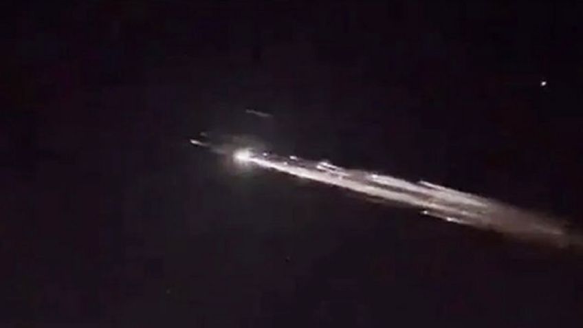 Cohete de SpaceX causa terror y asombro al norte de México; lo confundieron con "meteorito"