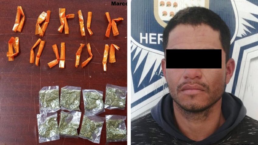 Hermosillo: Capturan a presunto narcomenudista en posesión de marihuana y 'crystal'