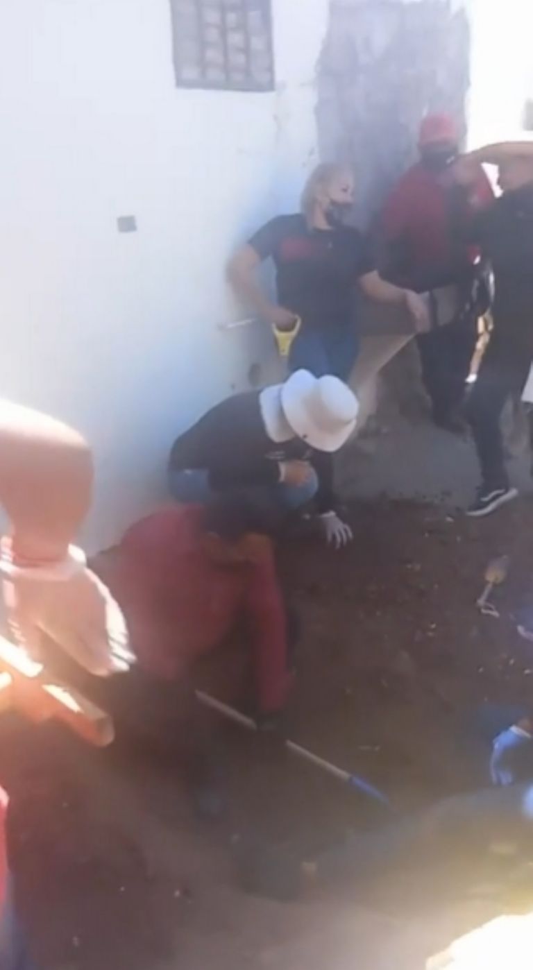 En la imagen, las labores de búsqueda en Ciudad Obregón