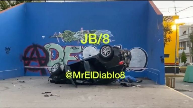En la imagen, el accidente ocurrido el pasado sábado en CDMX, el cual dejó una víctima