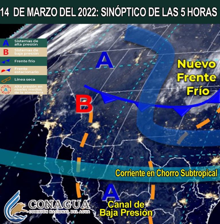 Pronóstico del clima y el tiempo en Sonora, según Conagua