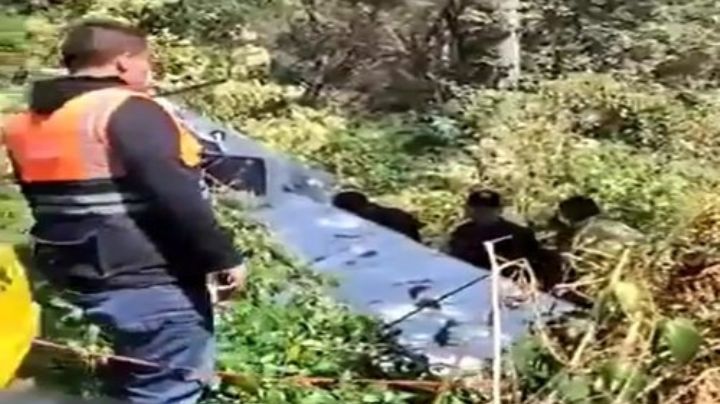 Aeronave se desploma en el Estado de México; autoridades reportan un lesionado