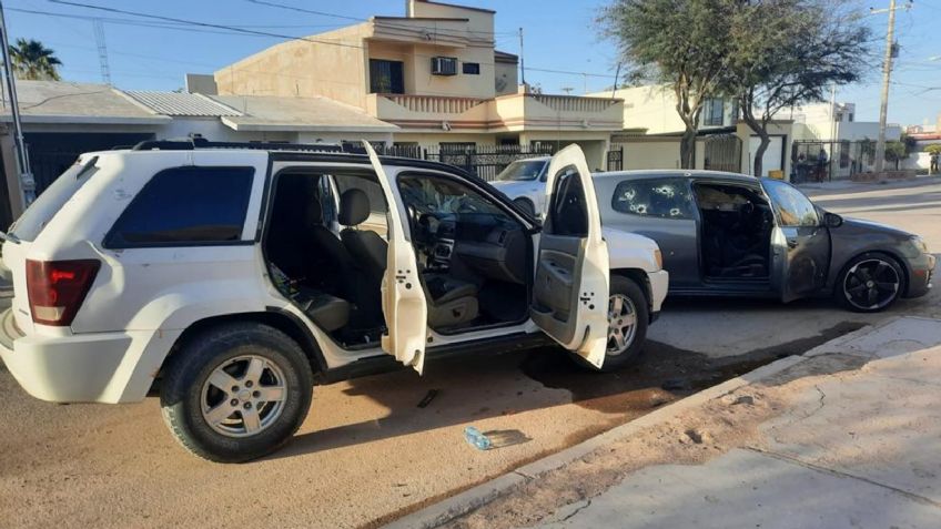 Identifican a las víctimas de balacera en Caborca; vehículo de agresores fue abandonado