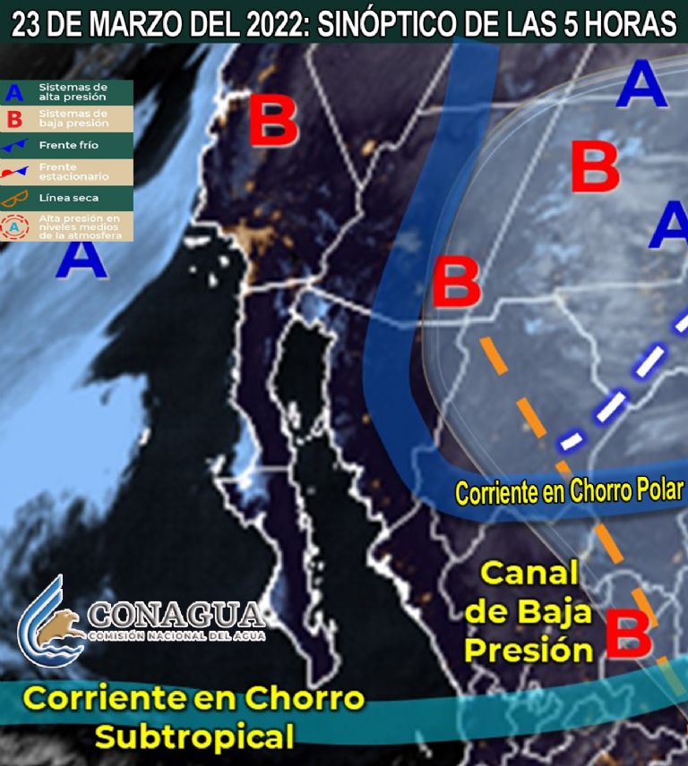 Conagua comparte el pronóstico del clima y el tiempo de este miércoles para Sonora