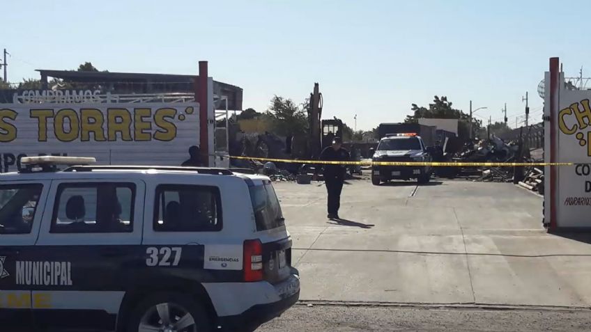 Joven fallece al instante tras ser acribillado dentro de una chatarrera en Ciudad Obregón