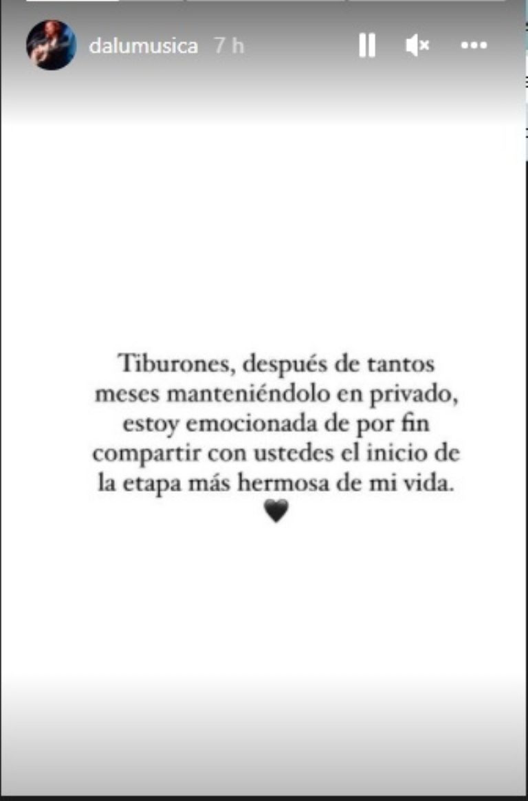 Dalú anuncia a sus fans una nueva noticia sobre su vida