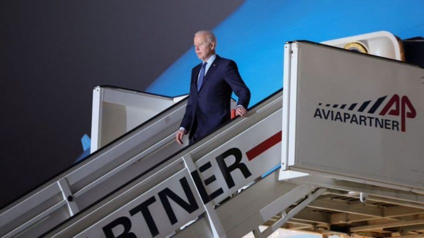 Joe Biden inicia gira de trabajo en Polonia; aterriza a 100 km de la frontera ucraniana