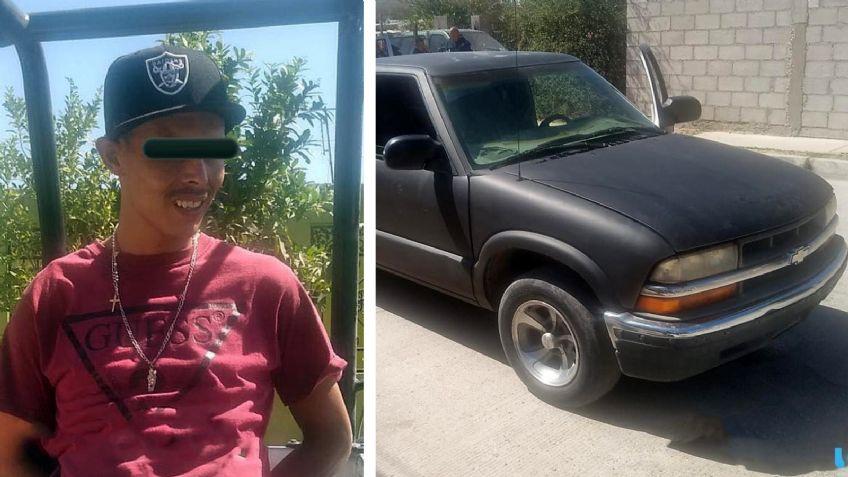 Tras persecución, arrestan en Hermosillo a sujeto que conducía auto con reporte de robo