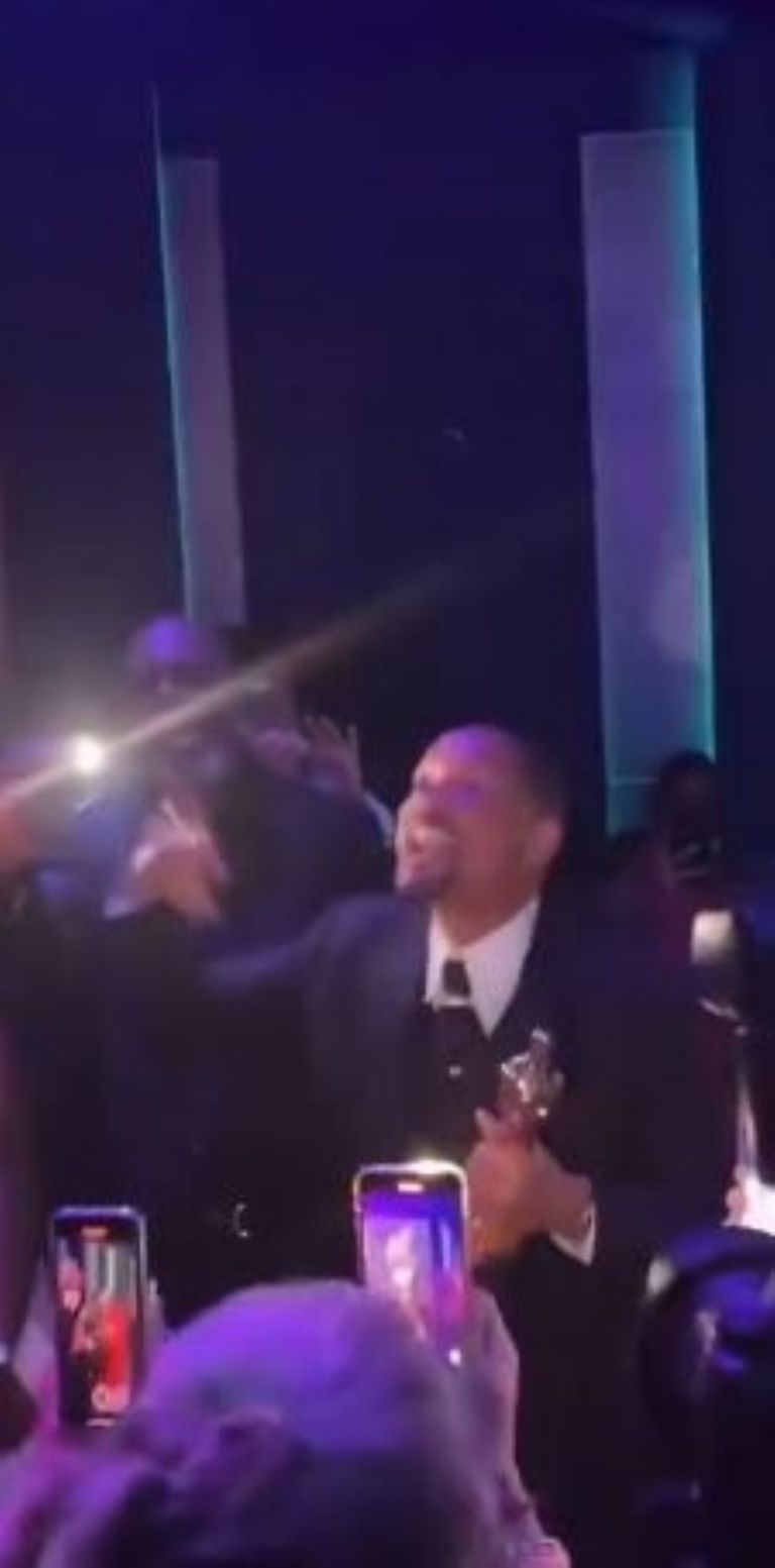 Will Smith en la fiesta de los Oscar