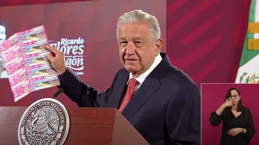 "Es el último día": López Obrador invita a ciudadanos a comprar 'cachitos' de la Lotería