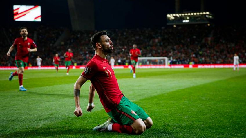 Con doblete de Bruno Fernandes, Portugal clasifican a Qatar 2022 al vencer a Macedonia