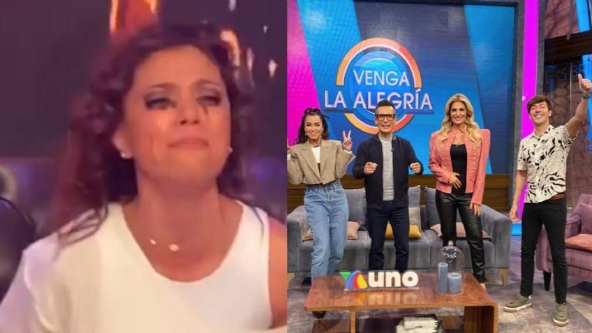 Ahogada en llanto y tras 23 años en TV Azteca, corren a Tábata Jalil en vivo de 'VLA'