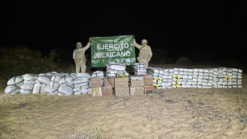 Duro golpe al narcomenudeo: Localizan casi 2 toneladas de 'crystal' en desierto de Sonora