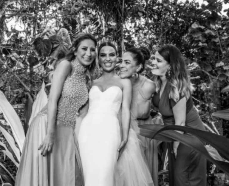 Gerladine Bazán en boda