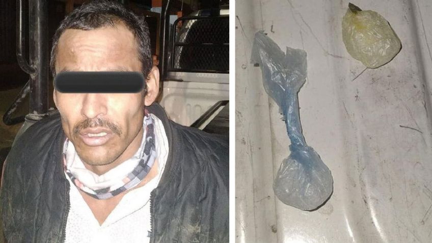 Hermosillo: Sorprenden a Francisco Javier cargando con dosis de droga en la Miguel Hidalgo