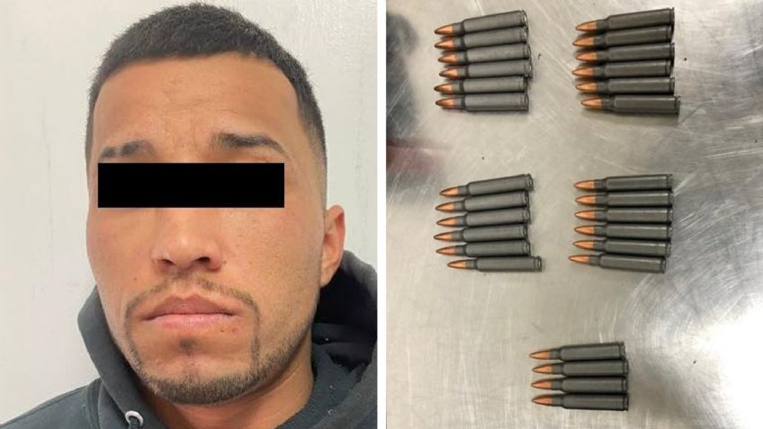 Detienen a pasajero de autobús en frontera de Sonora; llevaba cartuchos y cargadores