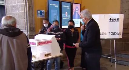 VIDEO: A tempranas horas, AMLO emite su voto en la consulta de Revocación de Mandato